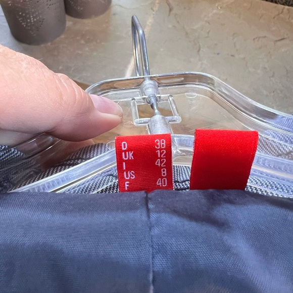 Espirt Seersucker Blue Blazer Jacket Size 8 - Picture 4 of 7